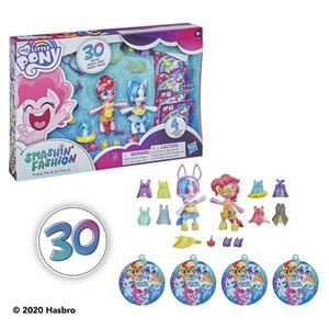My Little Pony Smashin’ Fashion Pinkie Pie and DJ Pon-3, Over 20 Fashion Pieces